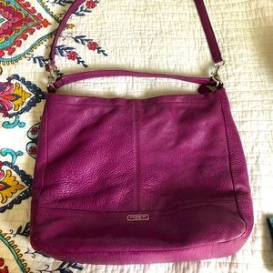Leather Coach Bag - Large